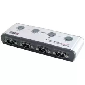 image of LINDY USB 1.1, Series Converter [1x USB 1.1 connector A - 4x Serial (9-pin)] 42858