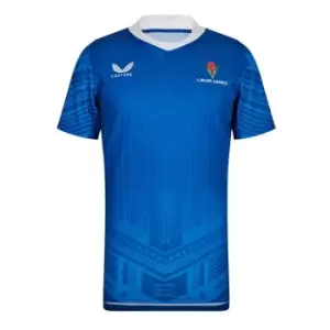 Image of Castore Camoa Rugby Union Home Shirt 2022 2023 - Blue