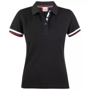 Image of Clique Womens/Ladies Newton Polo Shirt (M) (Black)
