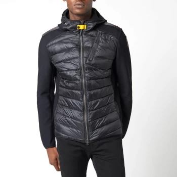 Image of Parajumpers Mens Nolan Hybrid Hooded Jacket - Black - XL