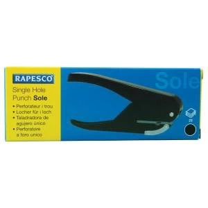 Image of Rapesco Sole Single Hole Punch Capacity 23 Sheets Black PF35A0G1