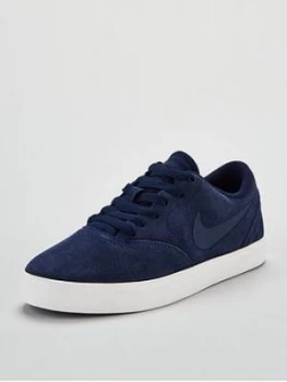 Image of Nike SB Check Suede Junior Navy Size 3