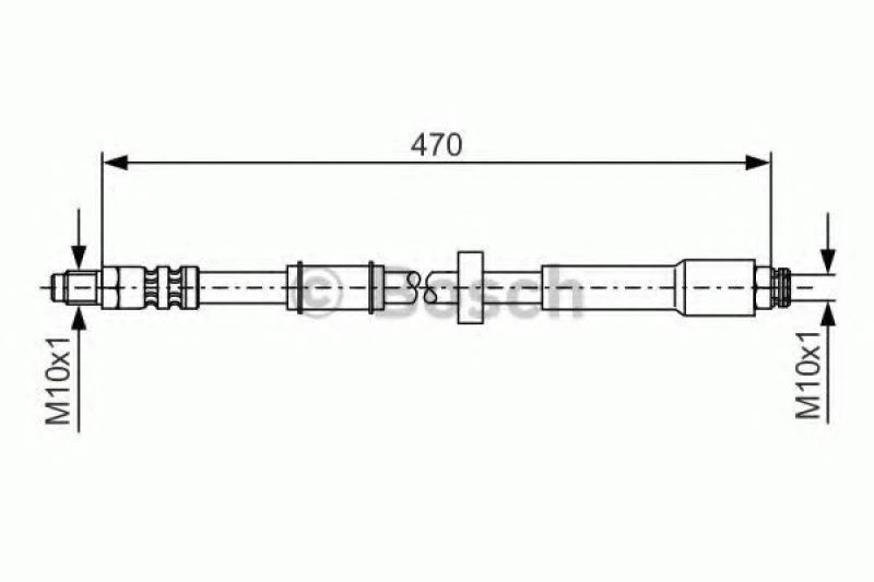 Image of Brake hose Bosch 1 987 481 004