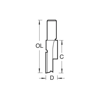 Image of Trend - 4/52X1/2 2 FLUTE CUTTER 19.1 MM DIA.