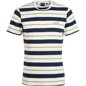 Image of Barbour Kendray Stripe T-Shirt - White