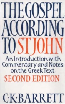 Image of The Gospel According to St John by C. K Barrett Book