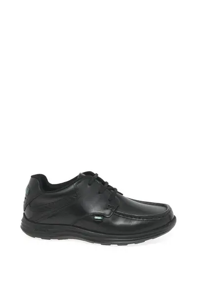 image of Kickers 'Reasan Lace' Junior School Shoes Black