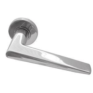 image of Jedo Meteor Door Handles on Round Rose