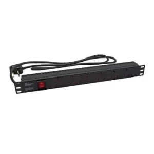 Jedel PDU-6W-SURGEJE Power Distribution Unit 1U...