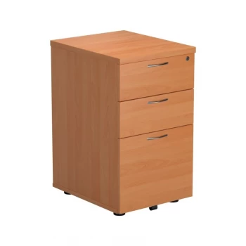 image of 3 Drawer Under Desk Pedestal - Beech Version 2