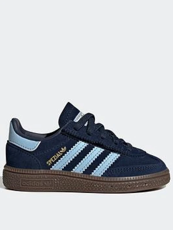 Image of adidas Originals Handball Spezial Shoes Infants Navy/Blue unisex C4 (20)