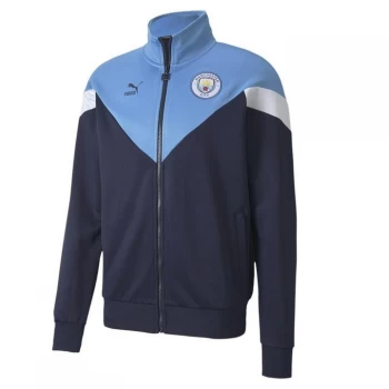 image of Puma Manchester City Track Jacket Mens - Navy/Blue