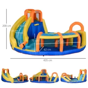 Image of Outsunny 5 In 1 Kids Large Inflatable Bouncy Castle With Water Gun