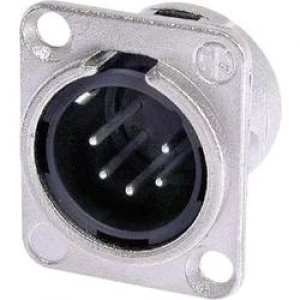 Image of XLR connector Sleeve plug straight pins Number of pins 5 Silver Neutrik NC5MDL1