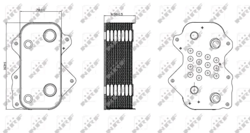 Image of NRF 31259 Oil Cooler Aluminium Oil Cooler,engine oil (469)
