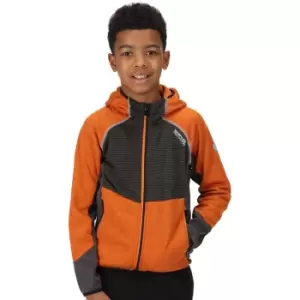 Image of Regatta Boys Prenton Full Zip Hooded Fleece Jacket 13 Years- Chest 32', (82cm)