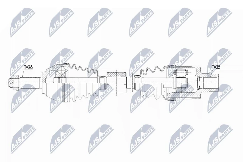 Image of NTY Drive shaft NTY NPW-BM-123