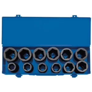 Image of Draper Expert 83281 3/4" Sq. Dr. Comb MM/AF Deep Imp Socket Set Me...