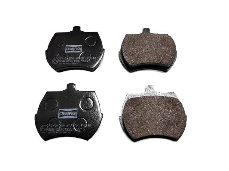 Image of CHAMPION 571212CH Brake pad set not prepared for wear warning indicator Brake Pad Set,disc brake (402)