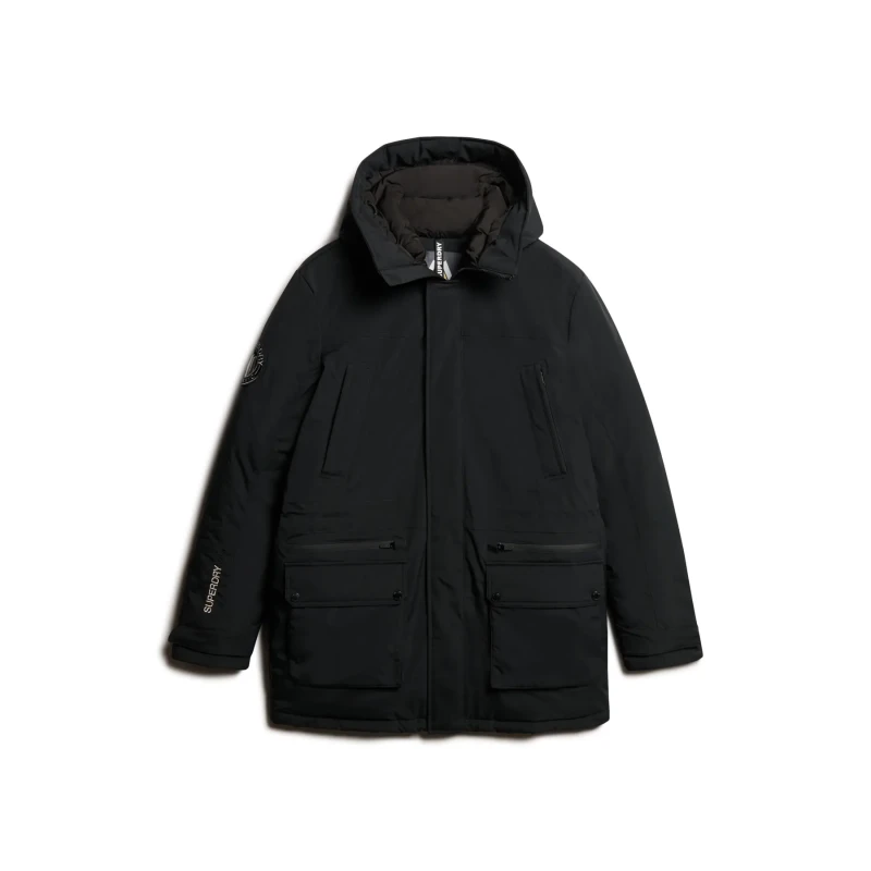 Image of Superdry City Padded Parka Jacket Black L