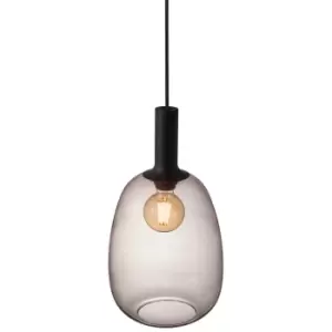 image of Alton 23cm Globe Pendant Ceiling Light Black, E27