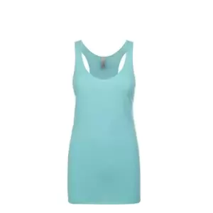 Image of Next Level Womens/Ladies Tri-Blend Racer Back Tank Top (XXL) (Tahiti Blue)