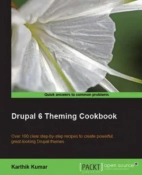 Image of Drupal 6 Theming Cookbook by K Kumar Paperback