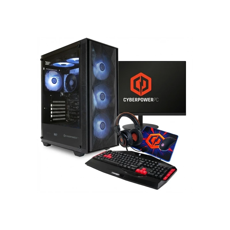 Image of CyberPower Blaze AMD Ryzen 5 5500 16GB RAM 1TB SSD RTX 5050 + 23.8&quo