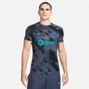 Image of Nike Barcelona Academy Pro Third Mens Nike Dri-FIT Soccer Pre-Match Top - Black