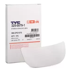 Image of TYC Wing Mirror Glass 325-0079-1 Side Mirror Glass,Mirror Glass OPEL,RENAULT,NISSAN,Vivaro A Kastenwagen (X83),Vivaro A Combi (X83)