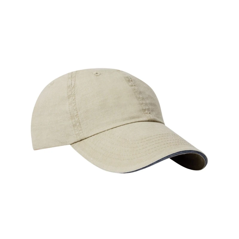 Image of Result Womens Washed Cotton Sandwich Peak Baseball Cap in Navy Navy Female One Size