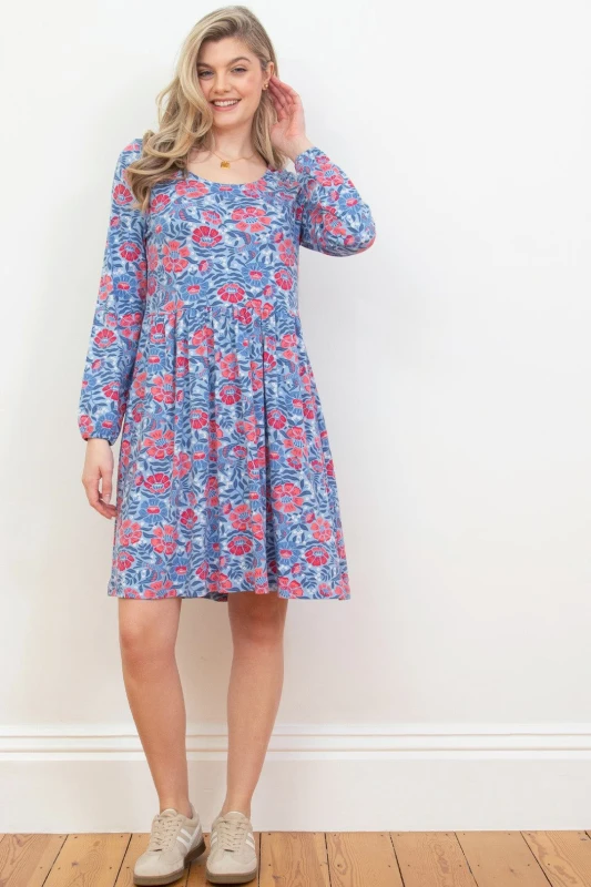 Image of Kite Womens Harbour Jersey Dress in Blue Size: XS Blue Female XS