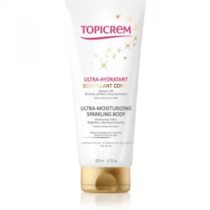 image of Topicrem UH BODY Ultra-Moisturizing Sparkling Body Intensive Moisturising Body Lotion with Glitter 200ml