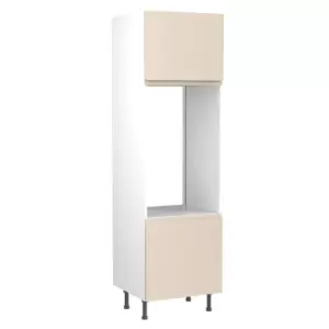 Image of KitchenKIT J-Pull 60cm Double Oven Unit- Gloss Cashmere