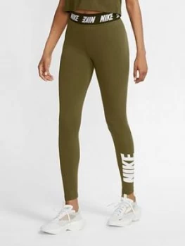 Image of Nike NSW Club Legging - Olive , Olive Size M Women