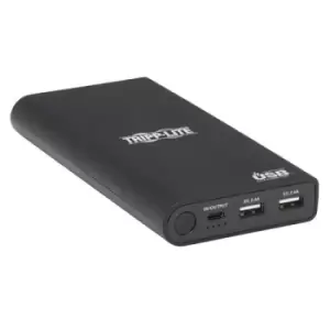 Tripp Lite UPB-20K0-2U1C Portable Charger - 2x USB-A USB-C with PD Charging 20100mAh Power Bank Lithium-Ion USB-IF Black