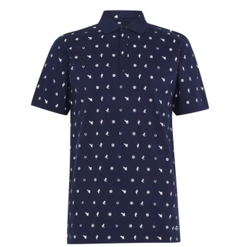 image of SoulCal AOP Polo Shirt Mens - Navy