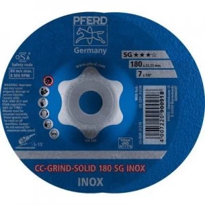 image of PFERD 64186180 Cc-Grind-Solid Sg Inox Grinding disc (off-set) 180 mm 22.23mm 10 pc(s)