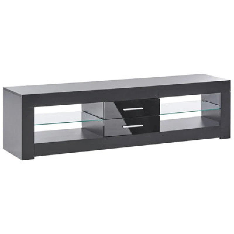Image of Beliani TV Stand Esquimalt Black
