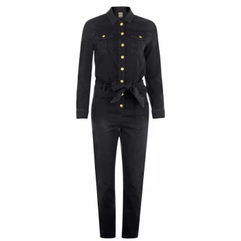 Image of Biba Denim Jumpsuit - Black