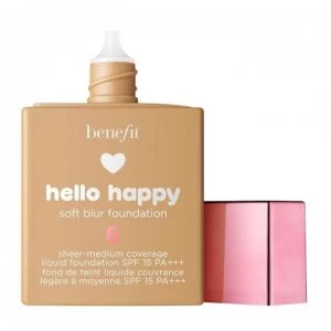 Image of Benefit Hello Happy Soft Blur Liquid Foundation 30ml - Shade 6