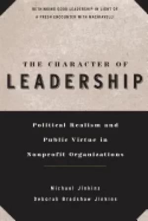 Image of character of leadership political realism and public virtue in nonprofit or