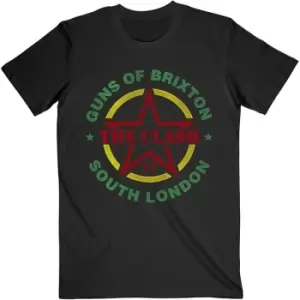 Image of Clash - The - Guns of Brixton Unisex XX-Large T-Shirt - Black