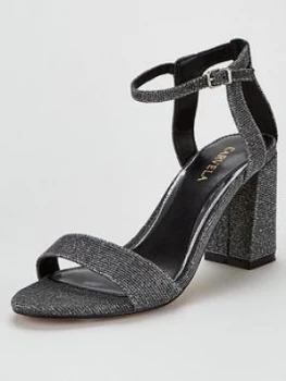 image of Carvela Kiki Block Heel Sandals - Pewter