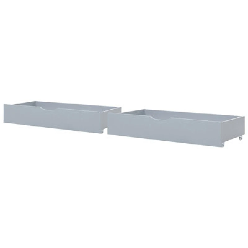 Image of Beliani Set Of 2 Storage Drawers Grey Cronat