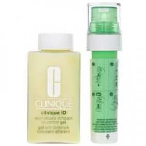 Image of Clinique Moisturisers iD Dramatically Different Oil-Control Gel+ Base 115ml and Active Cartridge Concentrate for Irritation 10ml
