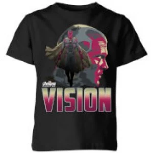 image of Avengers Vision Kids T-Shirt - Black - 11-12 Years