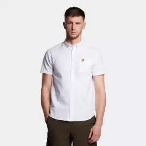 Image of Mens SS Oxford Shirt - White - XS