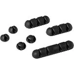 Image of Durable Cable holder Cavoline Clip Mix Black 7 Pieces