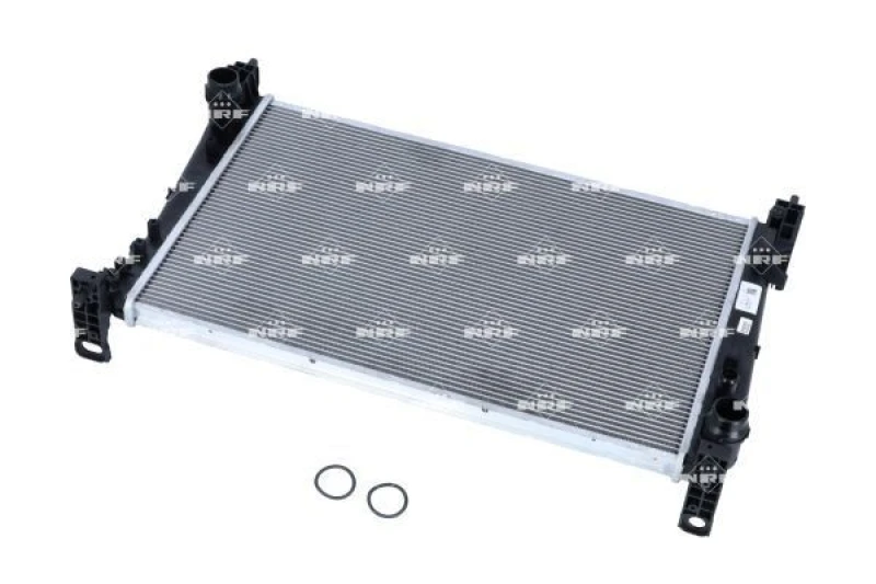 Image of NRF 53454 Engine radiator Brazed cooling fins, Aluminium, with gaskets/seals Aluminium Radiator,engine cooling (470)